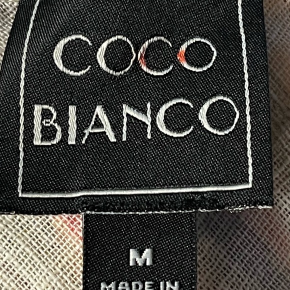 COCO BIANCO STRIPED TOP WOMENS TIED TO THE SIDE SLEEVELESS COLOR YELLOW SIZE M - Picture 7 of 13